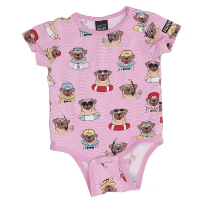 Body (Pink, Multicolored) from Villervalla Elastane, Organic cotton