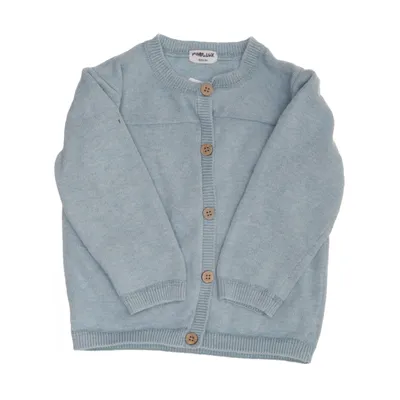 Cardigan (Turquoise) van POMPdeLUx Katoen, Wol