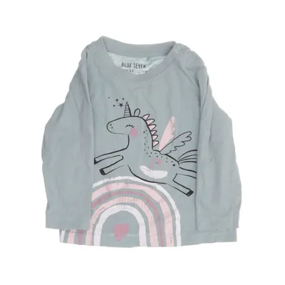 T-shirt à manches longues (Vert, Rose, Blanc) de Blue Seven Coton