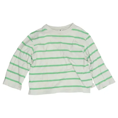 Långärmad t-shirt (Grön, Vit) från Arket Bomull