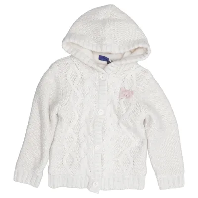Strickjacke (Weiß) von Lupilu Acryl, Polyester