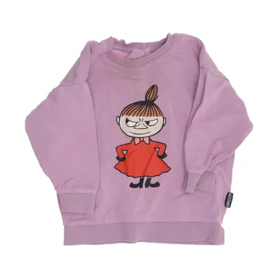 Collegetröja (Lila, Röd) från Moomin by Lindex Bomull, Elastan