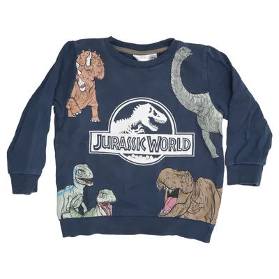 Collegetröja (Blå, Flerfärgad) från Jurassic World Bomull