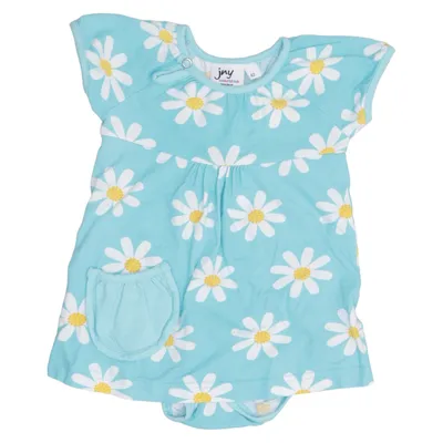 Romper (Blauw, Meerkleurig) van JNY Colourful Kids Elastaan, Organisch katoen