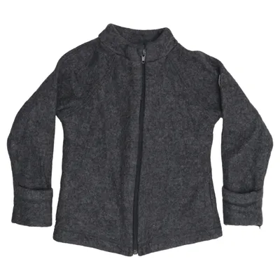 Fleece jacket (Gray) from Mikk-line Merino wool