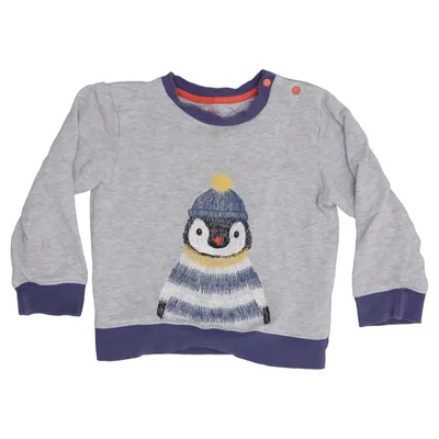 Sweatshirt (Gray, Blue, Multicolored) from Baby Boden Cotton, Elastane, Polyester