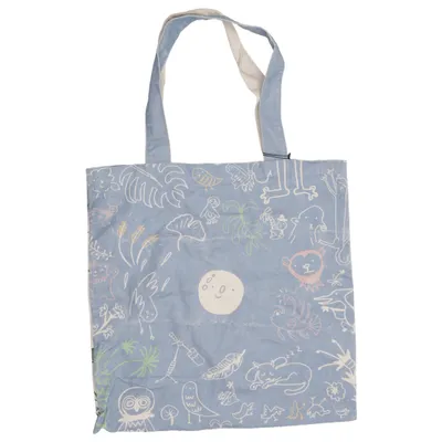 Canvas tas (Beige, Meerkleurig) Organisch katoen