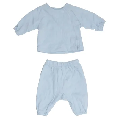 Set (Blå) från ICA I Love Eco Elastan, Ekologisk bomull, Polyester