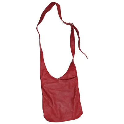 Shoulder-bag (Red) from Lavorazione Artigianale Leather