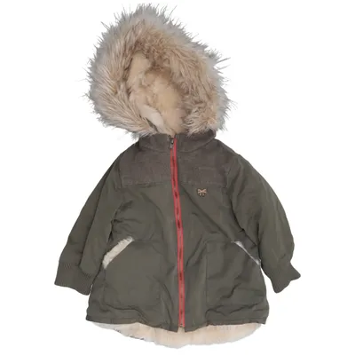 Parkas (Grön) från Zara BabyGirl Outerwear Collection Polyester, Viskos