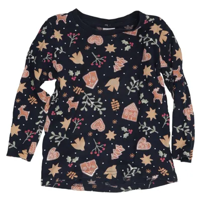 Langærmet t-shirt (Blå, Flerfarvet) fra Lindex Kids Bomuld