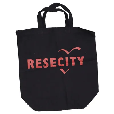 Sac en toile (Noir, Orange) de Respect
