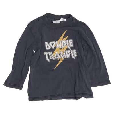 Långärmad t-shirt (Grå) från Mini Gina Tricot Bomull