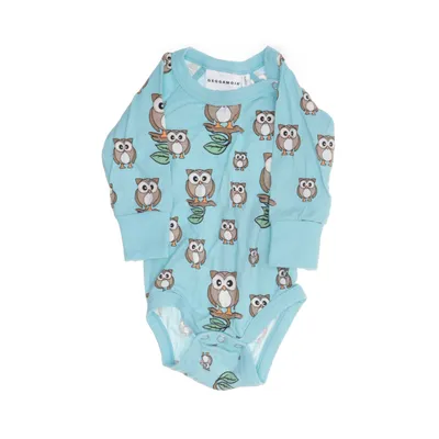 Body (Blå, Flerfärgad) från Geggamoja Bambu, Elastan, Ekologisk bomull