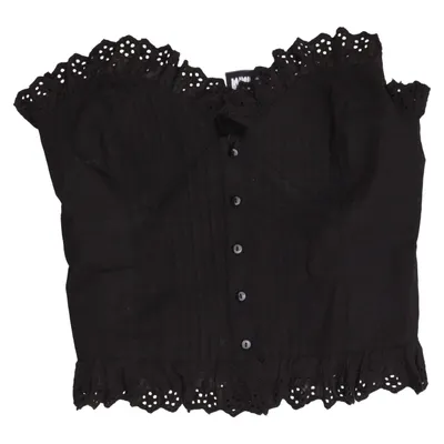 Bustier (Schwarz) von Reclaimed Vintage Baumwolle