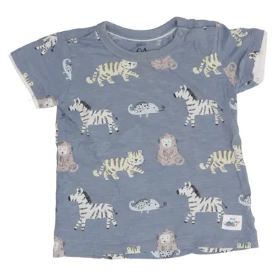 T-shirt (Blue, Multicolored) from Baby C&A Cotton
