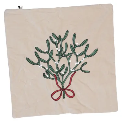 Cushion cover (Beige, Green, Red) from H&M Home Recycled cotton