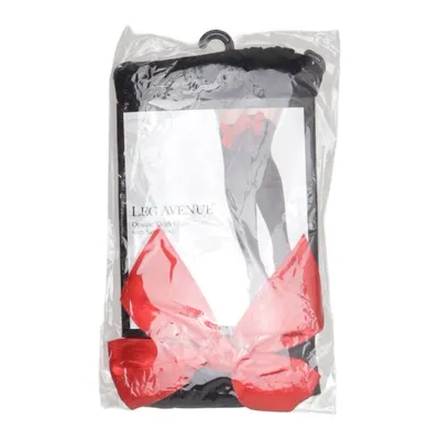 Stay Ups (Opaque Thigh Highs With Satin Bow) von Leg Avenue