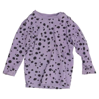 Long sleeve T-shirt (Purple, Black) from Lindex Baby Cotton, Elastane