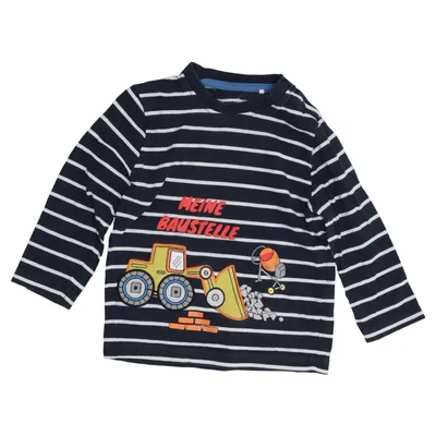 Långärmad t-shirt (Blå, Vit, Flerfärgad) från Topomini Bomull