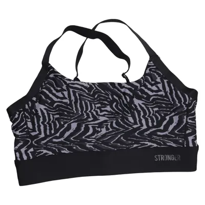 Sports bra (Black, Gray) from Stronger Elastane, Polyester