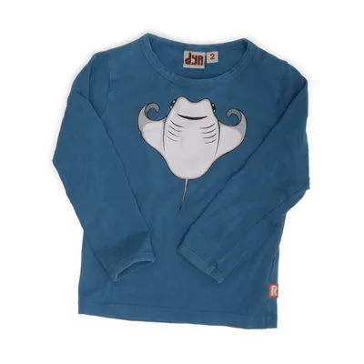 Långärmad t-shirt (Blå) från Duns Sweden Bomull, Elastan