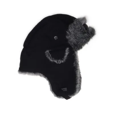 Trapper-Mütze (Schwarz, Grau) von AD CAP