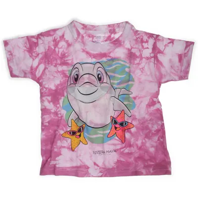 T-shirt (Rose, Blanc) de Marlin Coton