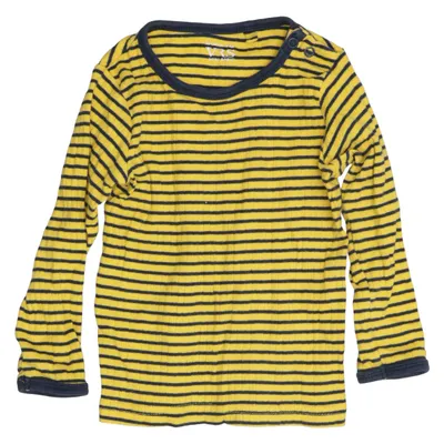 Långärmad t-shirt (Gul, Blå) från VRS Mini Basic Ekologisk bomull