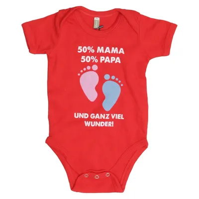 Romper (Rood, Meerkleurig) van Spreadshirt Organisch katoen