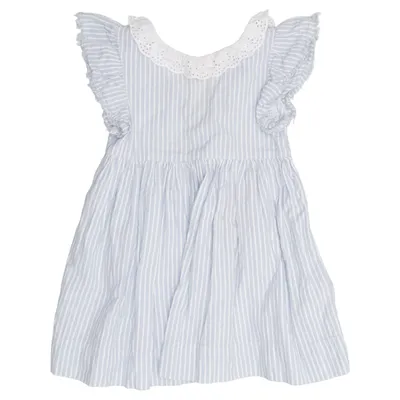 Dress (Blue, White) from Next Cotton