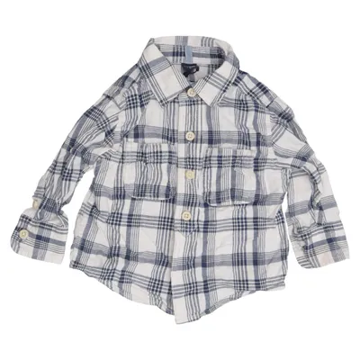 Flannel shirt (Blue, White) from BabyGap Cotton