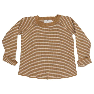 Pull-over (Marron, Blanc) de Konges Sløjd Coton biologique