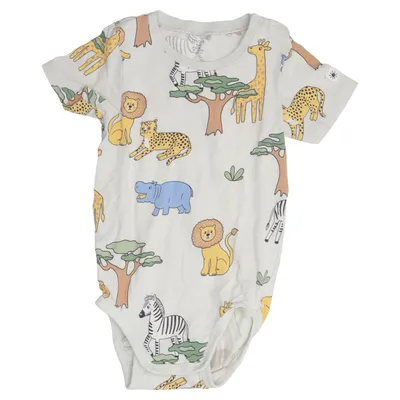 Body (Beige, Flerfärgad) från Lindex Baby Bomull, Elastan