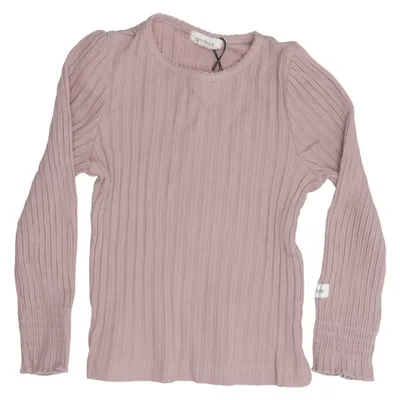 Langærmet t-shirt (Pink) fra Newbie by KappAhl Bomuld, Elastan