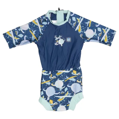 Rompers (Blue, Multicolored) from Splash About Elastane, Polyester