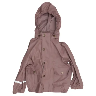 Rain jacket (Beige) from Mikk-line Polyurethane, Recycled polyester