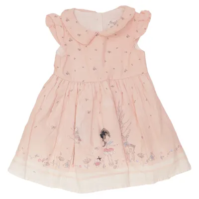 Blumenkinderkleid (Pink, Weiß, Mehrfarbig) von Early Days Baumwolle, Polyester
