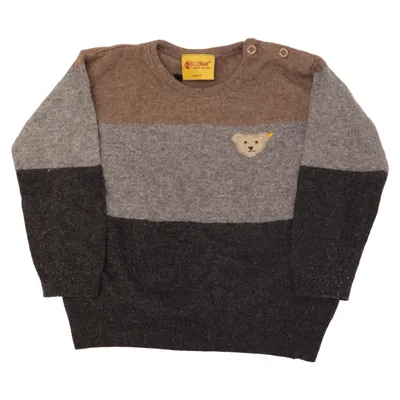 Sweater (Brun, Grå, Flerfarvet) fra Steiff Angora, Kashmir, Polyamid, Viscose, Uld
