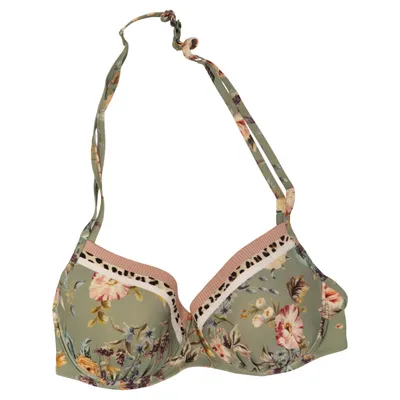 Bikini top (Grøn, Flerfarvet) fra Watercult Elastan, Polyamid