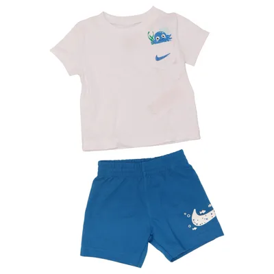 Set (Weiß, Blau) von Nike Baumwolle, Polyester