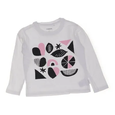 Lange mouwen shirt (Wit, Meerkleurig) van Noppies Katoen, Elastaan