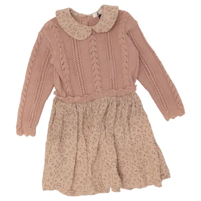 Klänning (Rosa, Beige, Flerfärgad) från Next Bomull