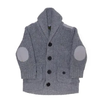 Cardigan (Gray) from Baker Acrylic, Cotton, Wool