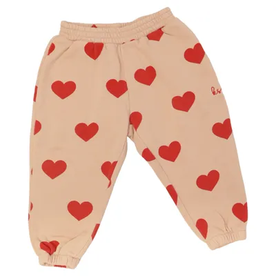 Sweatpants (Beige, Rød) fra Konges Sløjd Økologisk bomuld, Genanvendt polyester
