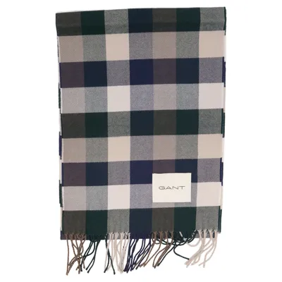 Scarf (Blue, Green, Gray) from GANT Acrylic, Merino wool
