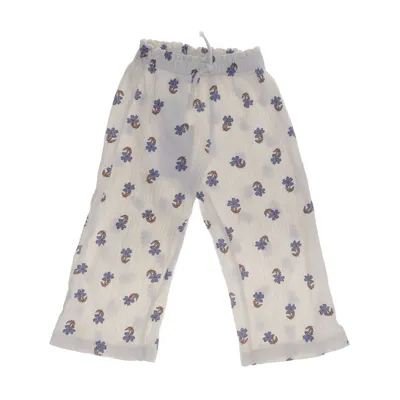 Pyjamasbukser (Hvid, Flerfarvet) fra Zara Bomuld, Elastan, Polyester