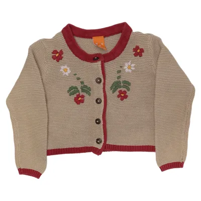 Cardigan (Beige, Flerfarvet) fra Pusblu Bomuld