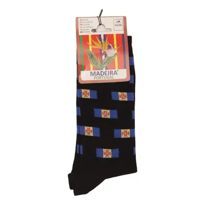 Sokken (Zwart, Blauw, Meerkleurig) van Madeira Katoen, Elastaan, Polyamide