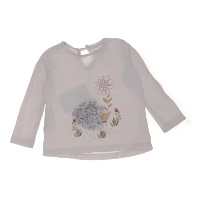 Lange mouwen shirt (Grijs, Meerkleurig) van Mango Kids Katoen